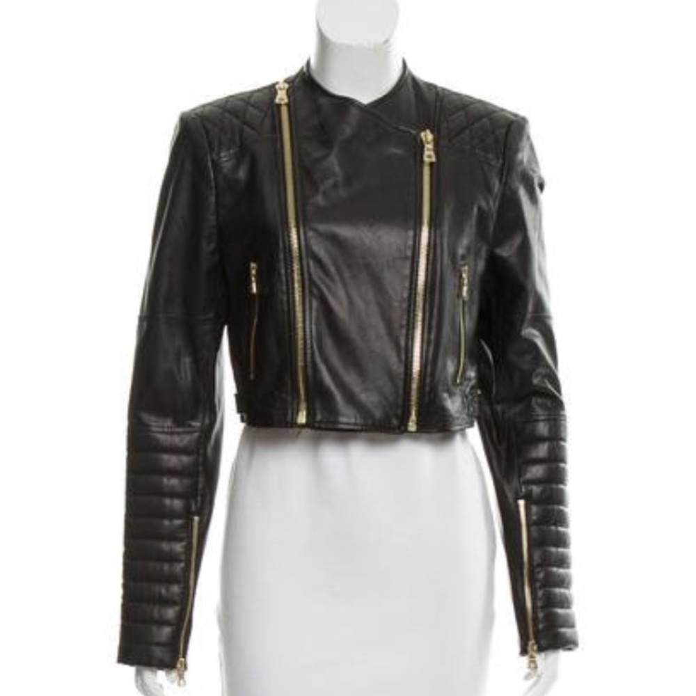 Alice + Olivia leather jacket
